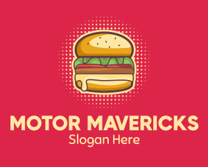 Pop Art Burger  logo design