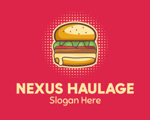 Pop Art Burger  logo design