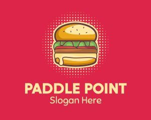 Pop Art Burger  logo design