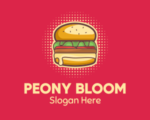 Pop Art Burger  logo design