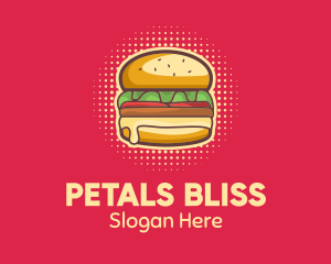 Pop Art Burger  logo design