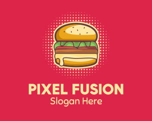 Pop Art Burger  logo design