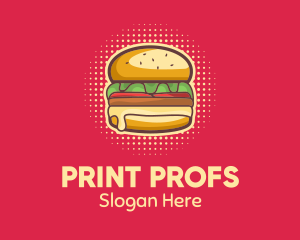 Pop Art Burger  logo design