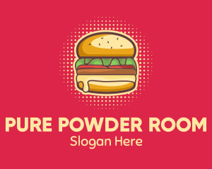 Pop Art Burger  logo design