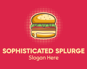 Pop Art Burger  logo design