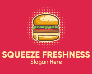 Pop Art Burger  logo design