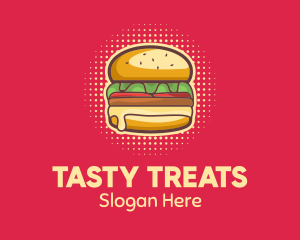 Pop Art Burger  logo design