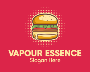 Pop Art Burger  logo design