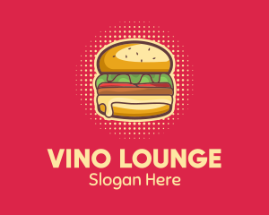 Pop Art Burger  logo design