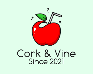 Natural Apple Juice  logo design