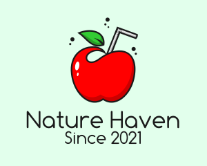 Natural Apple Juice  logo design