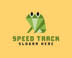 Diamond Frog Amphibian logo