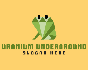 Diamond Frog Amphibian logo design