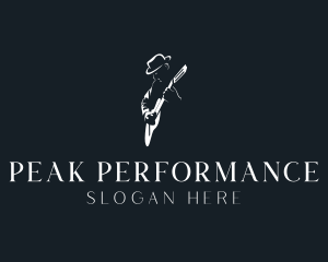 Guitar Instrument Performer logo design