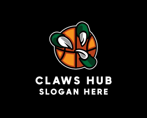 Basketball Claw Grab logo