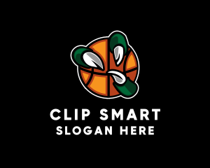 Basketball Claw Grab logo design