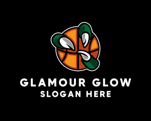 Basketball Claw Grab logo design