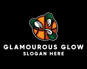 Basketball Claw Grab logo design