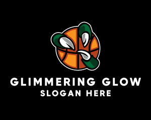 Basketball Claw Grab logo design