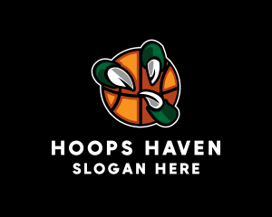 Basketball Claw Grab logo