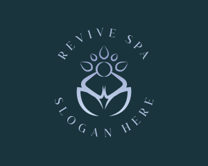 Wellness Spa Lotus logo design