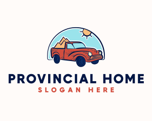 Car Truckload Travel logo design