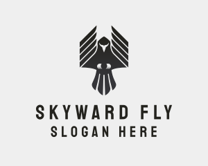 Flying Falcon Bird logo
