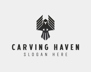 Flying Falcon Hawk logo design