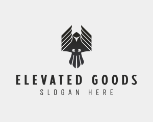 Flying Falcon Hawk logo design