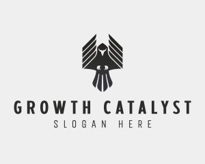 Flying Falcon Hawk logo design