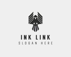 Flying Falcon Hawk logo design