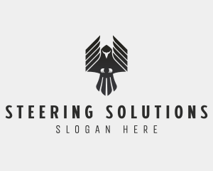 Flying Falcon Hawk logo design