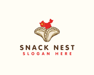 Chinese Food Dumpling logo design