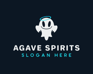 Cute Ghost Spirit logo design