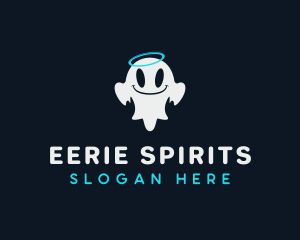 Cute Ghost Spirit logo design