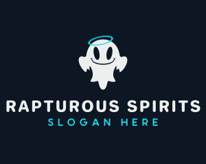 Cute Ghost Spirit logo design