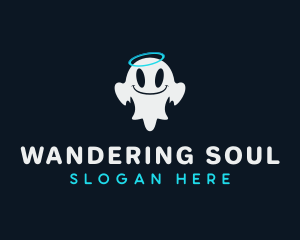 Cute Ghost Spirit logo design