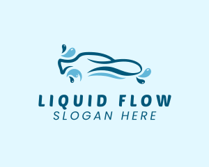 Car Water Droplet  logo design