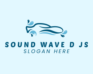 Car Water Droplet  logo design