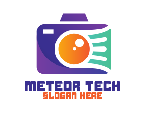 Modern Meteor Camera logo design