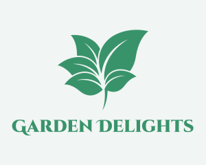 Organic Leaves Garden logo design