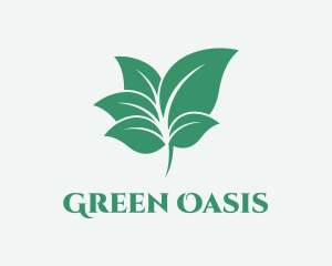 Organic Leaves Garden logo design