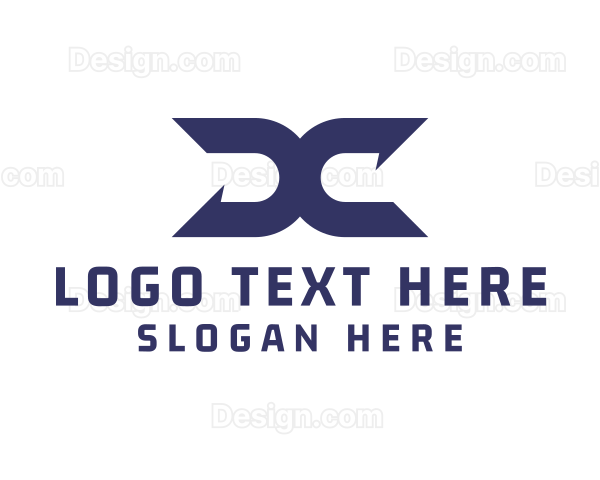 Modern UndoSymbol Letter X Logo