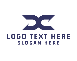 Modern UndoSymbol Letter X logo