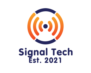 Frequency Signal Circle  logo