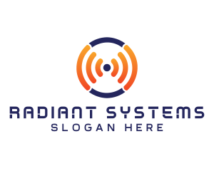 Frequency Signal Circle  logo