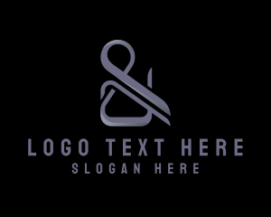 Font - Stylish Ampersand Lettering logo design