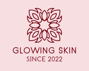 Flower Skin Care Cosmetics  logo design