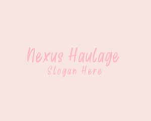 Cute Feminine Minimalist logo design