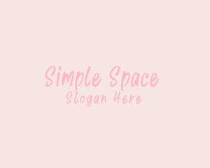 Cute Feminine Minimalist logo design